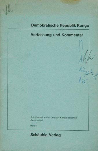 Die Verfassung der Demokratischen Republik Kongo