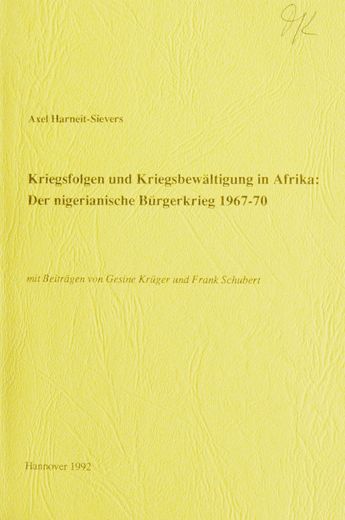 Kriegsfolgen und Kriegsbew�ltigung in Afrika
