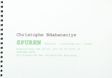 Christophe Ndabananiye - Spuren - Malerei - Installation