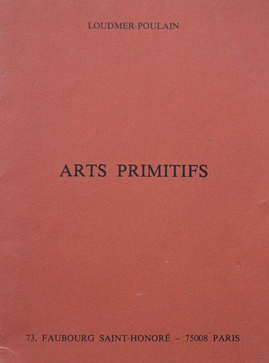 Loudmer - Poulain - Arts Primitifs - Paris 22 November 1979