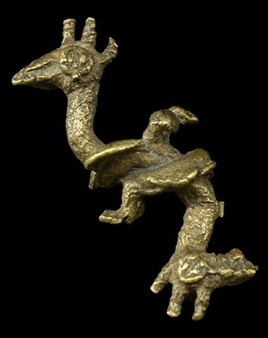 Akan goldweight - Knotted Birds - Ghana
