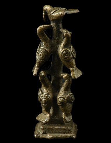 Akan goldweight - Seven birds on a tree - Ghana
