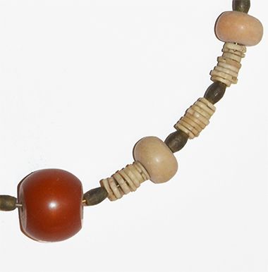 Halskette mit Glasperlen - Westafrika