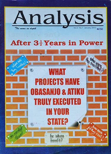 Analysis: The News in Depth - Vol 2 No. 1 January 2003