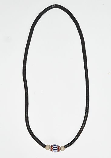 Halskette mit Chevron-Perle - Westafrika
