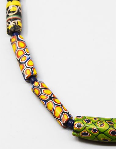 Necklace made of Millefiori (Murano) beads - West Africa