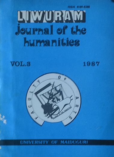 Liwuram: Journal of the Humanities - Vol. 3 - 1987