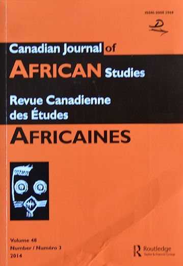 Canadian Journal of African Studies - Revue Canadienne des �tude