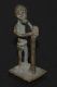 Akan goldweight - Standing man with staff - Ghana