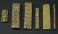 Akan goldweights - Six geometrical weights - Ghana