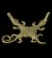 Akan goldweights - Crossed crocodiles - Ghana