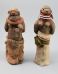 Two female clay dolls 